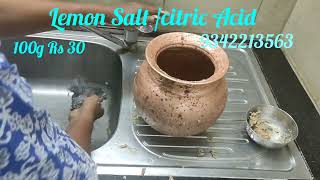 Lemon SaltCitric AcidHow To Cline Copper and Brass [upl. by Aihtnamas]