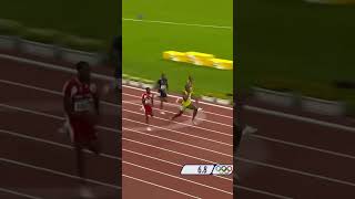 Usain Bolts World Record Sprint 969s of Glory  2008 Olympics shorts [upl. by Nivre]