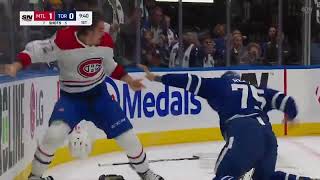 Arber Xhekaj fights Ryan Reaves [upl. by Hegyera]