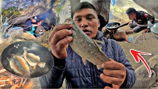 Nos REFUGIAMOS en una CUEVA y Esto fue lo que pasó  PESCA y COCINA de Truchas en la Sierra del Perú [upl. by Cresida447]