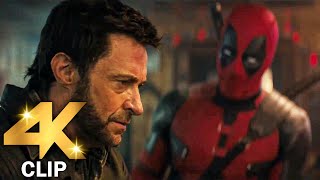 Deadpool Meets Wolverine Scene  DEADPOOL amp WOLVERINE 2024 Movie CLIP 4K [upl. by Naxela]