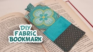 Fabric Bookmark  Easy How to  Whitney Sews [upl. by Aneehc]