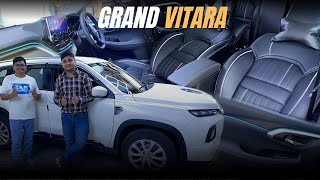 Grand Vitara Interior Modification ✅ Luxury भी Comfortable भी ✅ Grand Vitara Sigma Modified ✅ [upl. by Oijimer]