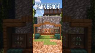 How to Build a Park Bench  Minecraft Tutorial [upl. by Adlesirc]