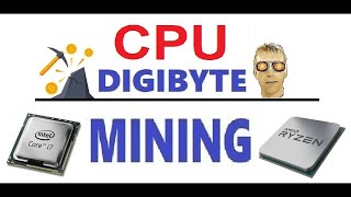 CPU Digibyte DGB Mining Tutorial  Every Coin Counts [upl. by Nnahteb]