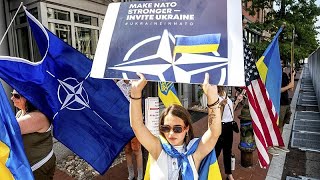 Adesione Ucraina alla Nato per gli alleati riuniti a Washington quotil percorso è irreversibilequot [upl. by Nuawtna]