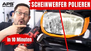 Blinde Scheinwerfer polieren wie ein Profi in 10 Minuten [upl. by Yeknarf]