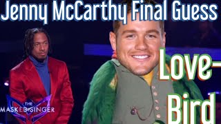 Jenny McCarthy Final Guesses on Lovebird Is Colton Underwood  The Masked Singer USA Season 11 Ep 6 [upl. by Dust]