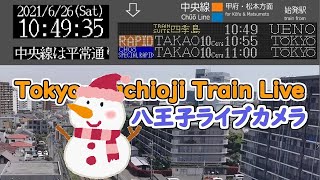 【大雪アーカイブ】八王子ライブカメラ 202425 AM9～ Hachioji Tokyo  Rail Live Camera  snowy day [upl. by Lesde]