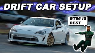 GT86BRZ Drift Setup Angle Kits Suspension Alignment And More [upl. by Langill]