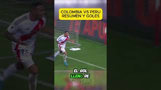 Colombia vs Perú  Resumen Comentarios y Goles  Empate 11 en Lima copamundial eliminatorias [upl. by Noremac]