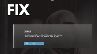 How to Fix Unable to Open the File Was Built It Error in Modern Warfare 3 [upl. by Lanor662]