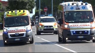 Ambulanza CVN  Ambulanza  Automedica 118 RiminiSoccorso  Italian ambulances and ALS car [upl. by Egroeg]