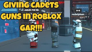 Roblox GAR but I give CADETS GUNS  Coruscant RP [upl. by Kristi]