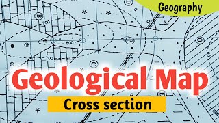 Geological Cross Section  Two Series Map with line of unconformity [upl. by Ymia]