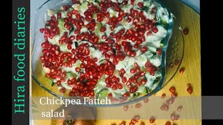 Chickpea fatteh salad  fatteh d hummus by hira food diaries [upl. by Aniras385]