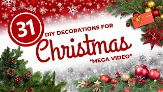 31 ViewerFavorite DIY Christmas Decor Ideas [upl. by Ahsenit]