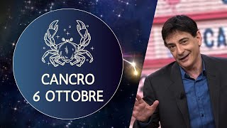 Cancro ♋️ LOroscopo di Paolo Fox  6 Ottobre 2024  Saturno docente severo ma è così che si impara [upl. by Meggi572]