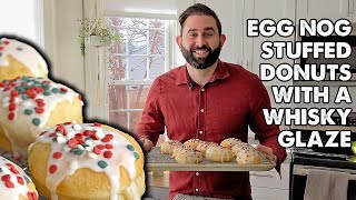 Egg Nog Donuts with Whiskey Glaze [upl. by Ydaj]