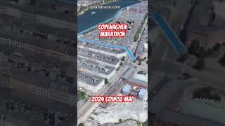 Copenhagen marathon 2024 fly over the marathon course Video of the race path [upl. by Nonek]