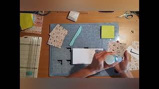 Tuto porte postit de poche scrap scrapbooking [upl. by Sido16]