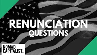 FAQs About US Citizenship Renunciation [upl. by Siegler]