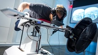 Flying the Birdly Virtual Reality Simulator [upl. by Egan]