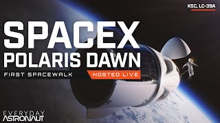 Watch SpaceX launch the FIRST commercial spacewalk Polaris Dawn [upl. by Ecirtnas]