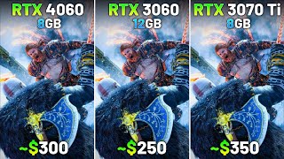 RTX 4060 vs RTX 3060 vs RTX 3070 Ti  Test in 9 Games  1080p [upl. by Jamey]