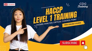 Free HACCP Level 1 Training Course Your Path to Excellence [upl. by Schrick]