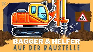 Bagger amp Baufahrzeuge ⭐ Hausbau  Kindervideos  Kinderfilme  telekids [upl. by Strickler552]