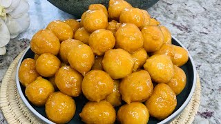 Luqaimat  Famous Traditional Middle Eastern Sweet Recipe For Iftar  Marias Kitchen Routine [upl. by Jonathan]