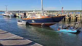 Sailboat Captured Mildred Rose coming out for the season [upl. by Anana]