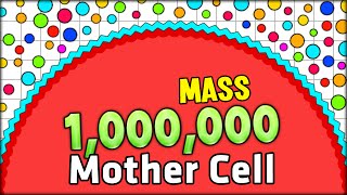 WORLD RECORD 1000000 MILLION MASS TO A SPAWNER CELL IN AGARIO ADDICTIVE GAME  AGARIO 40 [upl. by Sieber]