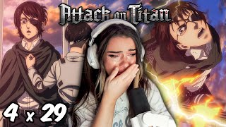 I cant BREATHE  Final Chapters Part 1   ATTACK ON TITAN  Reaction 4x29 [upl. by Alyam346]