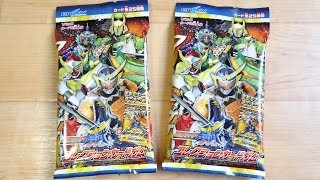 100円で買える！仮面ライダー鎧武 コレクションカードガム キラカード２枚入り全２５種 開封レビュー！斬月 龍玄 バロン ガイム [upl. by Gavin]