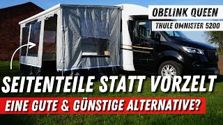 Günstige Alternative zum Vorzeit❓Seitenteile für Markise Obelink Queen➡️ Thule Omnister 5200 Aufbau [upl. by Sabino]