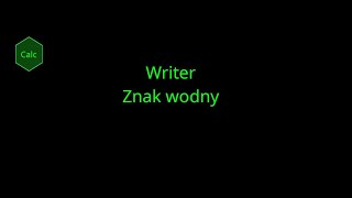 LibreOffice Writer Znak wodny [upl. by Kutzer]