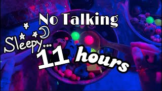 NO TALKING 11 hrs Wood amp Beads Soup ASMR sleep relaxation insomnia stress relief wood amp water sounds [upl. by Zedekiah906]