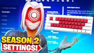 BEST Season 2 PC Keyboard amp Mouse Settings Sensitivity  Keybinds In Fortnite [upl. by Hyams428]