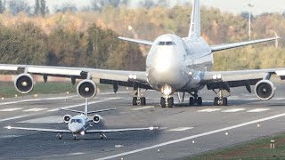 BOEING 747 vs CESSNA Citation  GET OUT OF MY WAY 4K [upl. by Coben]