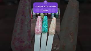 Comment your favourite glitter nail zudio nails youtubeshorts ytshorts shorts makeup love [upl. by Toiboid]