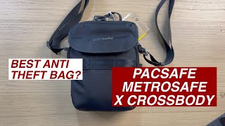 2024 What Fits Inside the PACSAFE METROSAFE X Compact Crossbody AntiTheft Bag pacsafe [upl. by Vernon212]