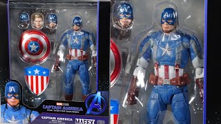 New Mafex Captain America Classic Suit action figure in packaging revealed shipping soon [upl. by Farant]