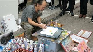 Amazing Street Artist  Taipei Taiwan [upl. by Ahtebbat]