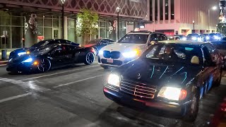 12000 Exhaust Mercedes TROLLS Midnight Supercar Run [upl. by Tracee]