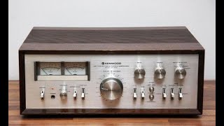 Vintage Kenwood DC Stereo Integrated Amplifier KA9100 Rated 90 WPC Silver face w blue lights [upl. by Bradley782]