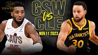 Golden State Warriors vs Cleveland Cavaliers Full Game Highlights  Nov 11 2023  FreeDawkins [upl. by Timmie]