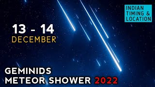 13  14 December Geminids meteor shower 2023 । meteor shower 2023 live [upl. by Gerardo]