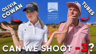 Epic Hilarious Scramble With Tour Pro Olivia Cowan 🏌️‍♂️🏌🏼‍♀️😂 Arabian Ranches Golf Club [upl. by Shirlene]